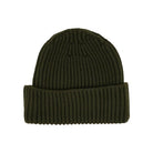 Stone Island Wool beanie hat with logo patch