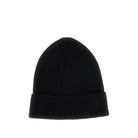 Moncler Wool beanie hat with logo patch