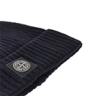 Stone Island Virgin wool beanie hat with logo patch