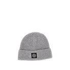 Stone Island Virgin wool beanie hat with logo patch