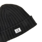 C.P. Company Knitted beanie hat with logo patch
