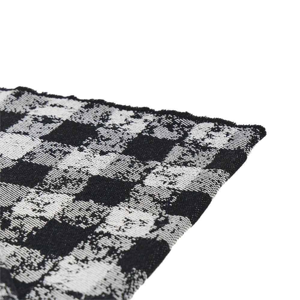 Emporio Armani Knitted scarf with Check motif