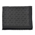 Emporio Armani Viscose-blend scarf with Eagle motif