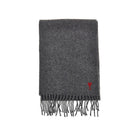 Ami Paris Ami de Coeur embroidery wool scarf