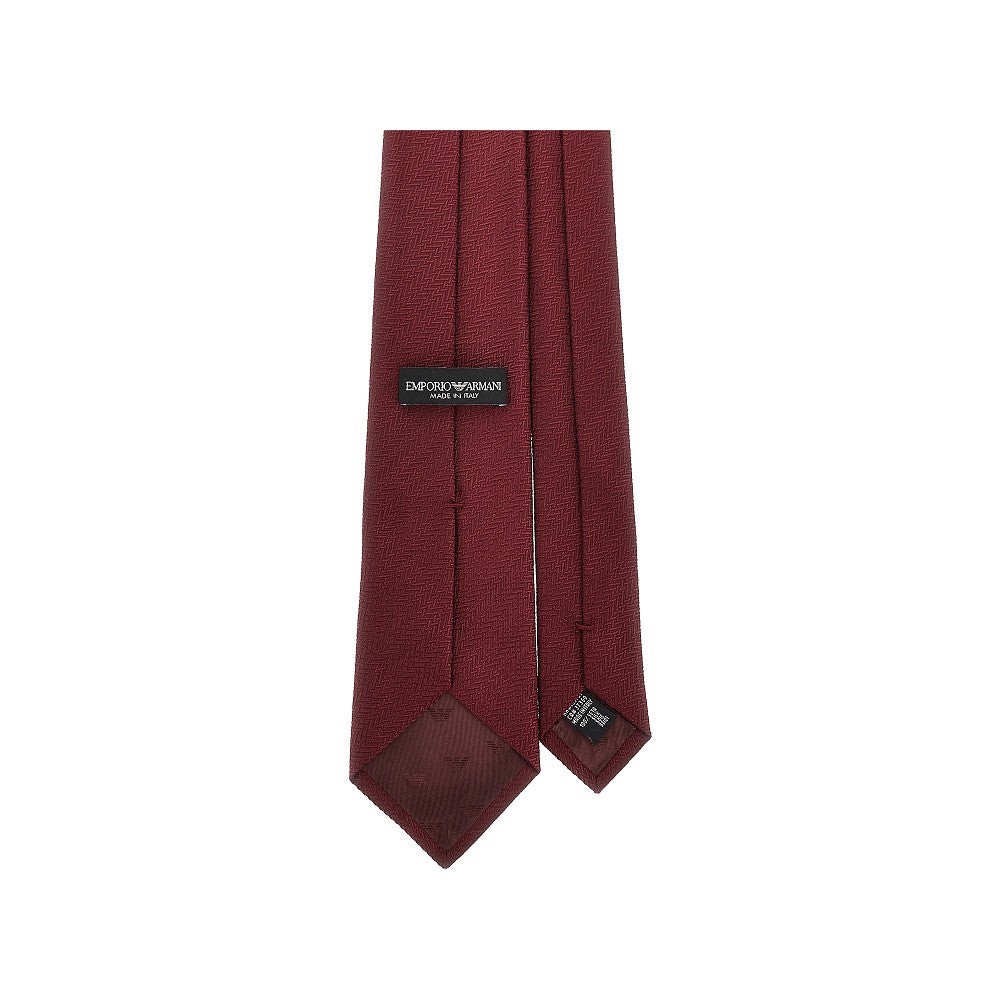 Emporio Armani Silk necktie with jacquard motif