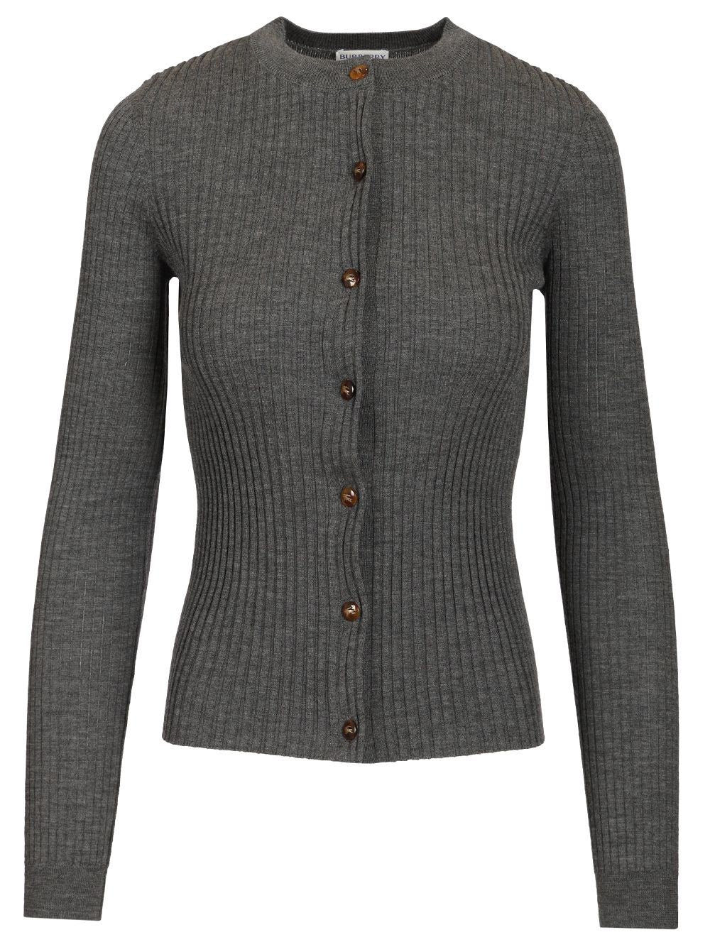 Burberry Cashmere Cardigan - Grey