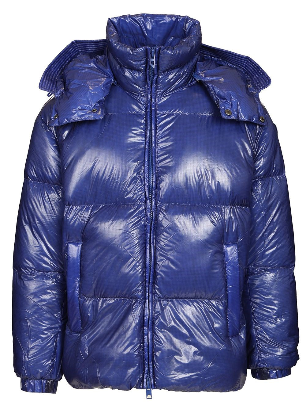 Diesel Quilted Taslan Down Jacket With Viraloff® Treatment - Blue