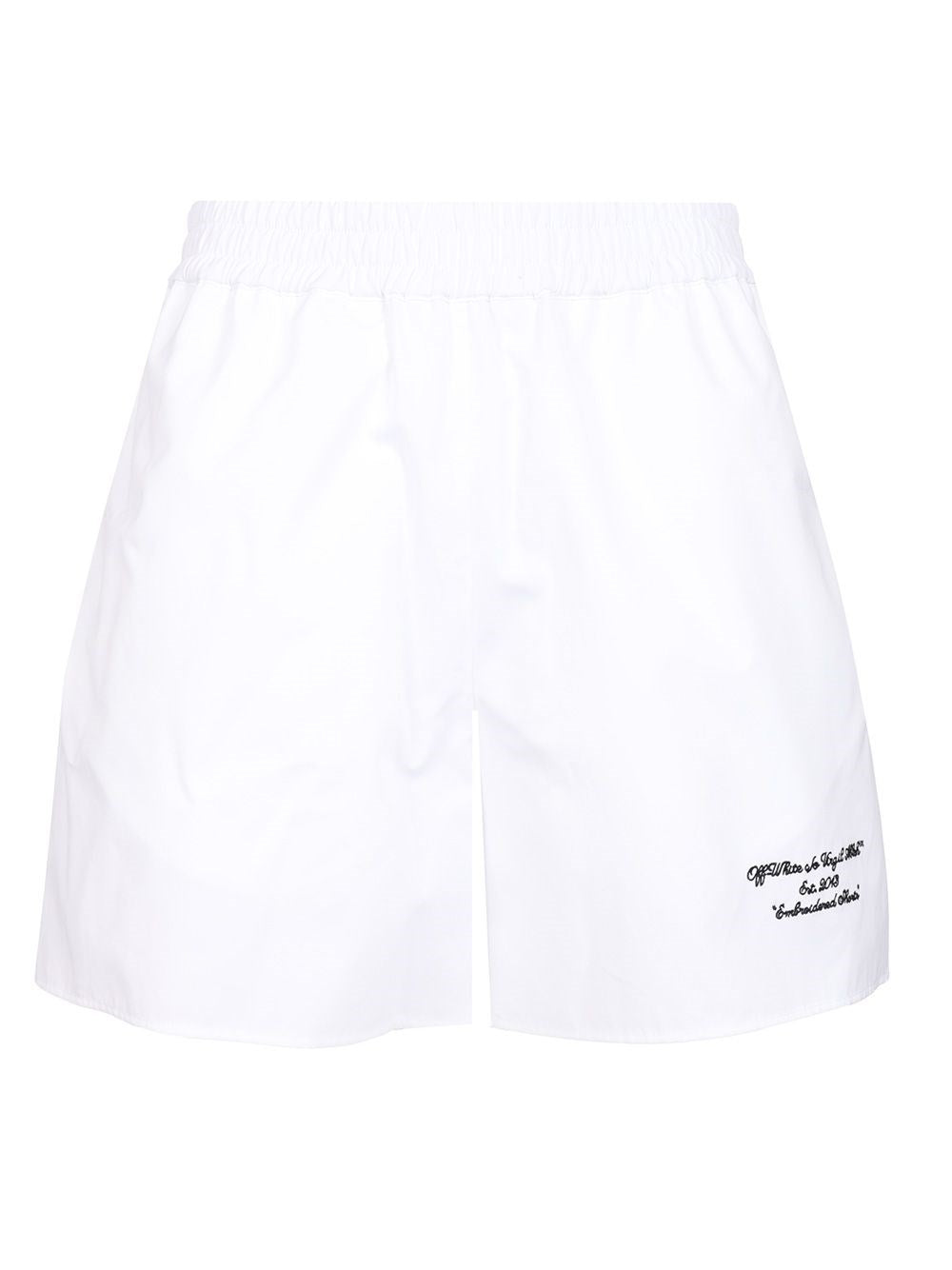 Off-White Poplin Shorts