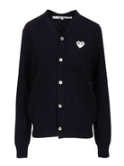 Comme Des Garcons Play Wool Cardigan - Blue