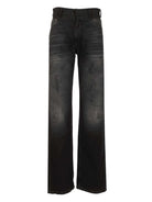Mm6 Maison Margiela Straight Leg Jeans - Black
