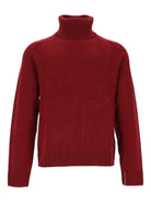 Bompard Cashmere Blend Turtleneck Sweater - Red