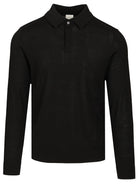 Paul Smith Long Sleeve Polo Shirt - Black