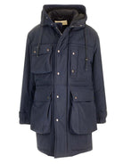 Dries Van Noten "Roos" Parka Coat - Blue