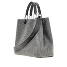 Emporio Armani Wool-blend medium shopping bag