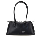 Emporio Armani Leather shoulder bag with lettering logo
