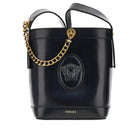 Versace Leather bucket bag with Medusa patch