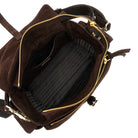 Prada Suede leather medium 'Prada Explore' bag
