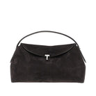Toteme Suede leather 'T-Lock' top-handle bag