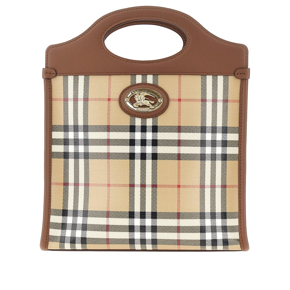Burberry Coated Check canvas mini 'Pocket' bag