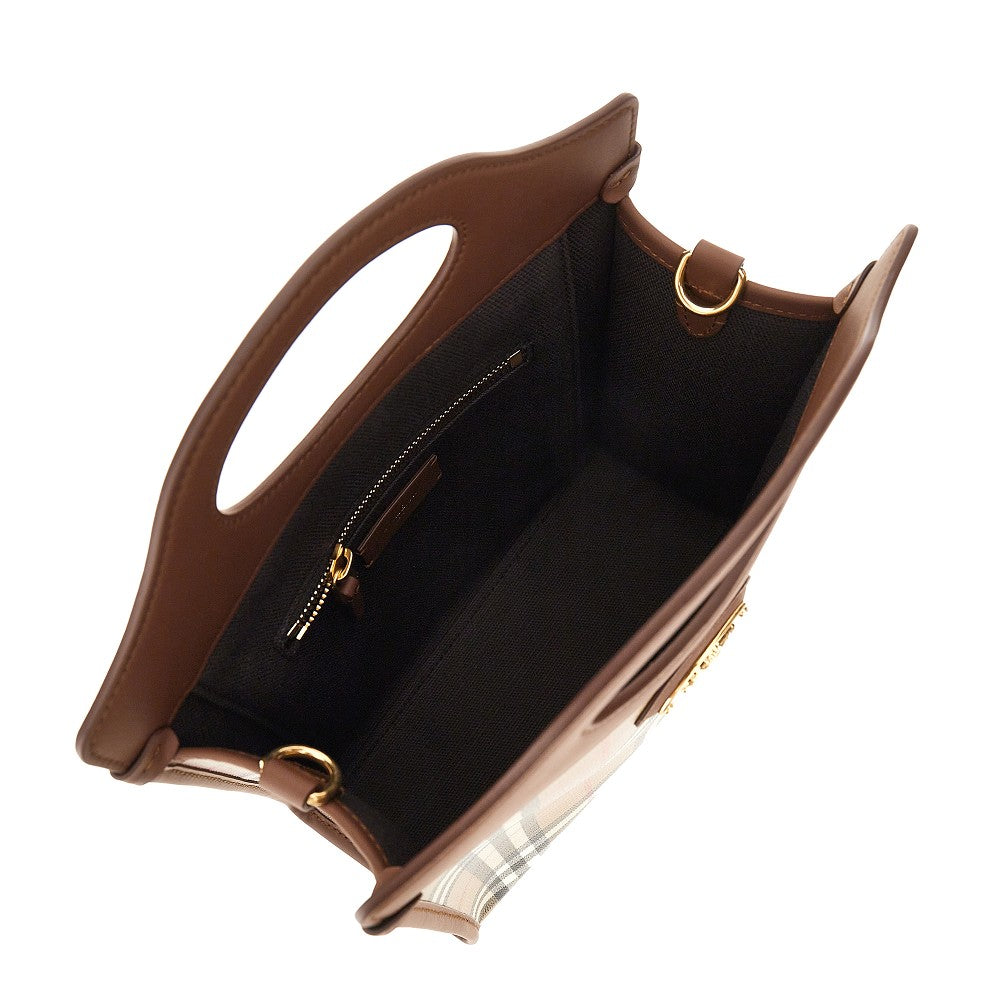 Burberry Coated Check canvas mini 'Pocket' bag