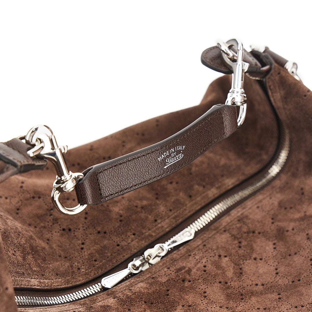 Gucci Openworked suede medium 'Brera' bag