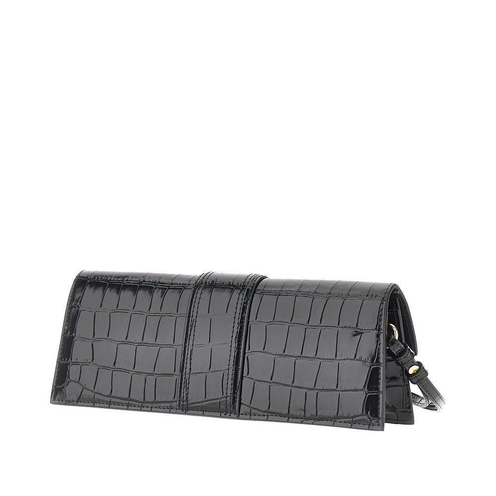 Jacquemus Croco-embossed leather 'Bambino' clutch