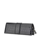 Jacquemus Croco-embossed leather 'Bambino' clutch