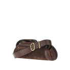 Jil Sander Suede leather small 'Cannolo' bag