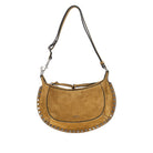 Isabel Marant Suede leather Oskan Moon bag