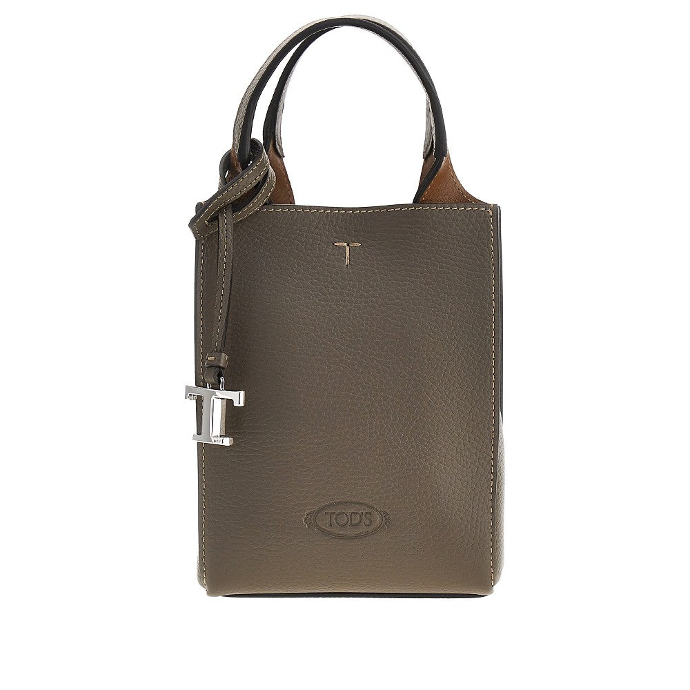 Tod's Grained leather micro tote bag