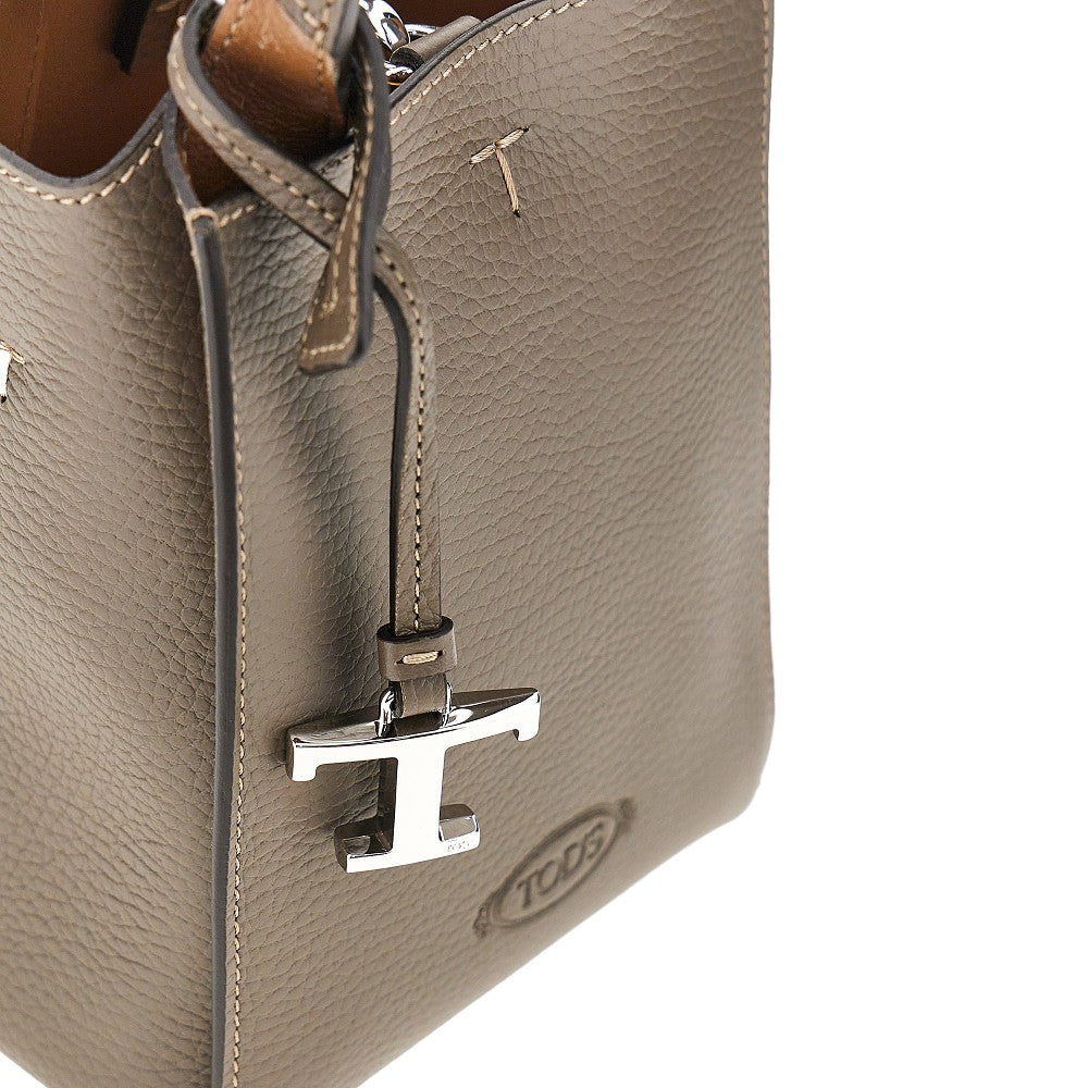 Tod's Grained leather micro tote bag