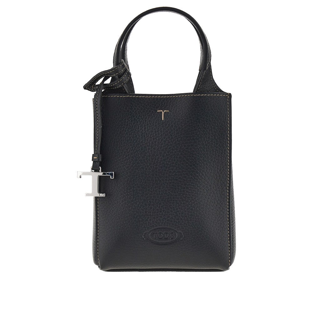 Tod's Grained leather micro tote bag