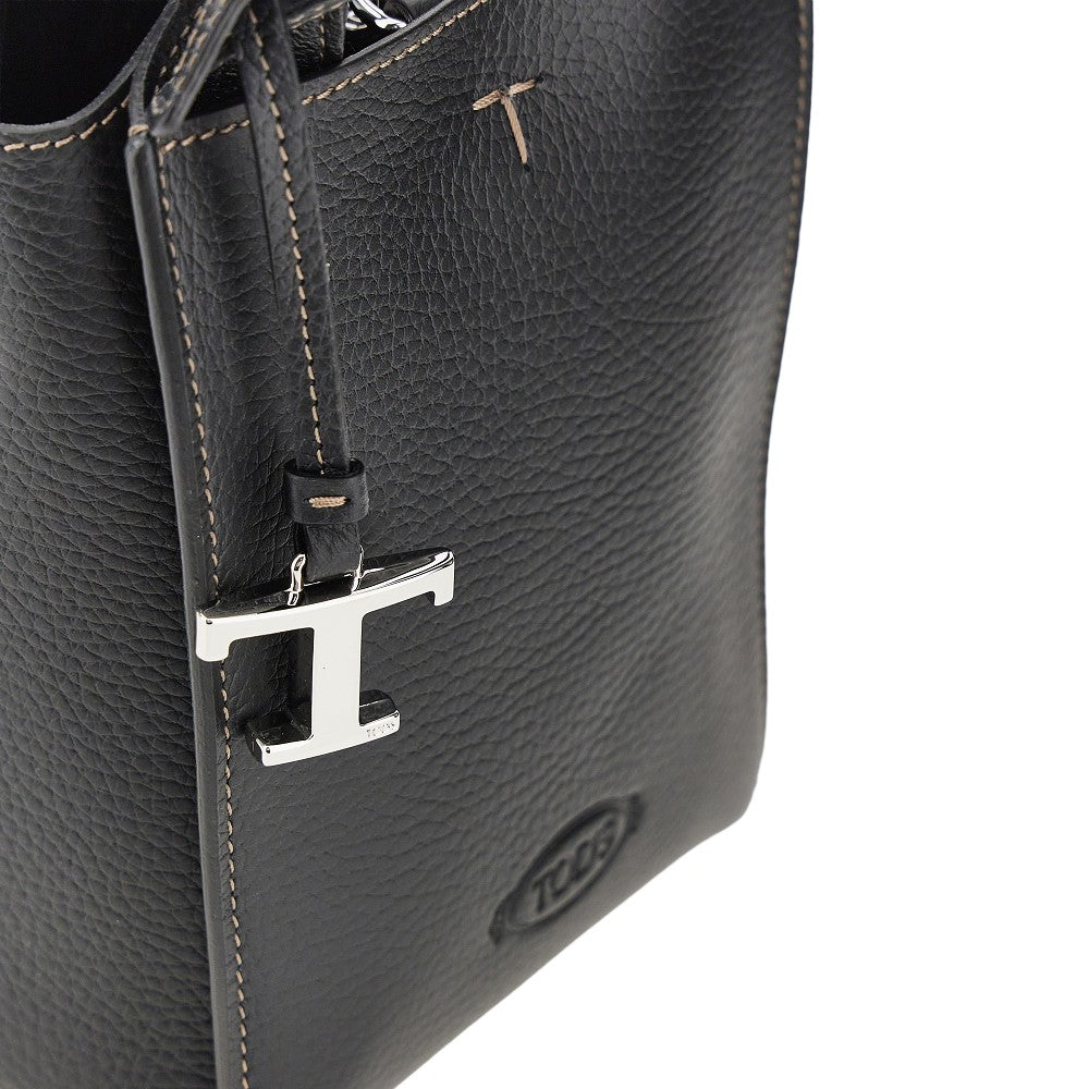 Tod's Grained leather micro tote bag
