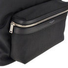 Saint Laurent 'City' canvas backpack with leather details