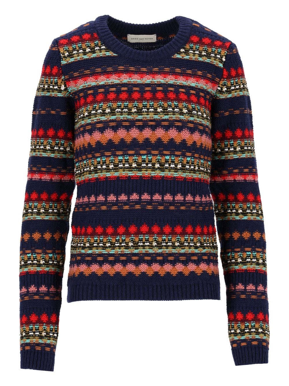 Dries Van Noten Jacquard Wool Sweater - Multi