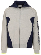 Balenciaga Knitted Cardigan With Zip Bodies - Grey