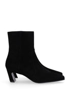 Stuart Weitzman "Stassi Zip" Ankle Boot - Black