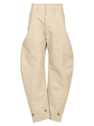 Lemaire Cotton And Linen Trousers - White