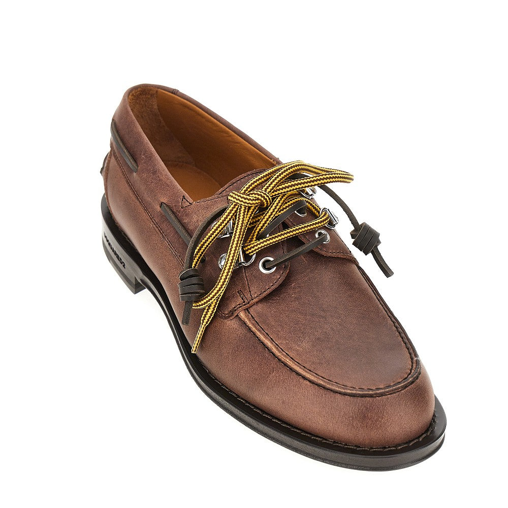 Dsquared2 'D2 Cottage' leather boat shoes