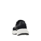 Emporio Armani Knitted sneakers with faux leather details