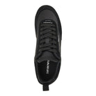 Emporio Armani Satin and suede leather sneakers