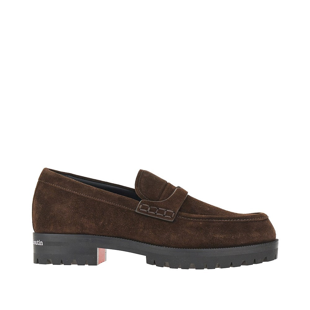Christian Louboutin 'Cavavin' suede leather loafers