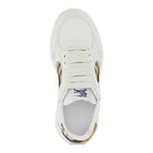 Burberry Leather and Check fabric 'Terrace' sneakers