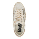 Golden Goose Leather and glitter Super-Star sneakers