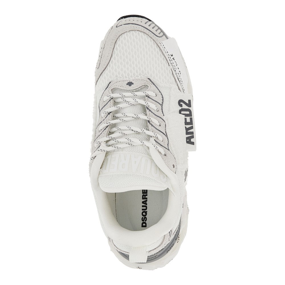 Dsquared2 Suede leather and mesh 'Faster' sneakers