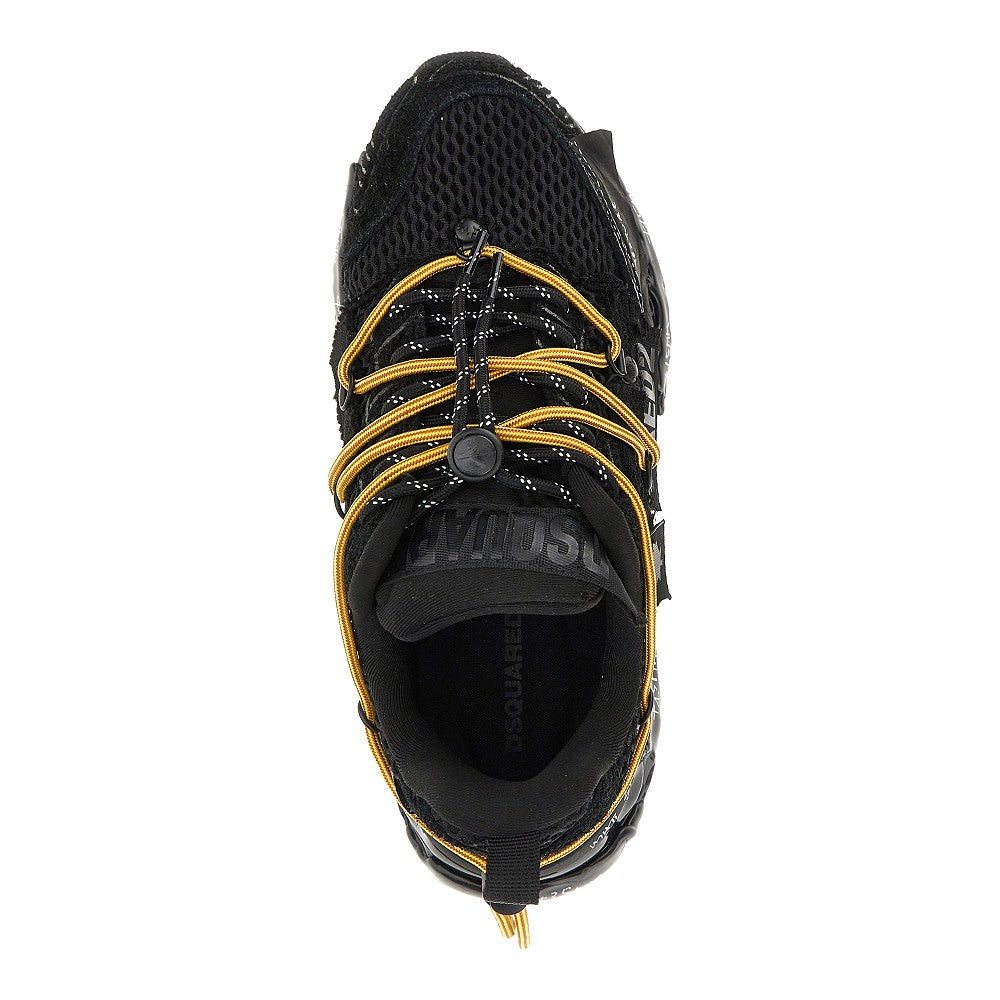 Dsquared2 Suede leather and mesh 'Faster' sneakers