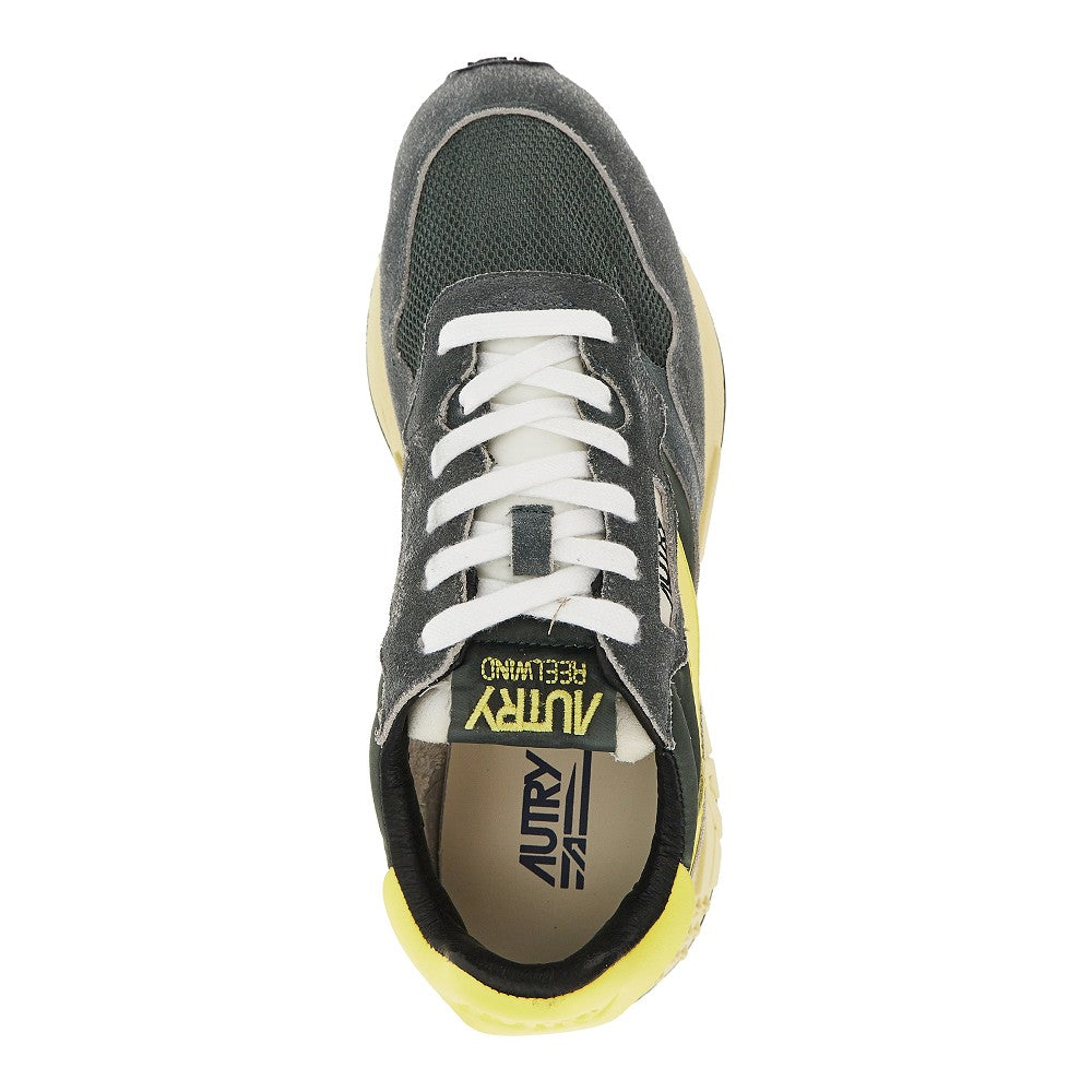 Autry Suede and nylon Reelwind Low Sneakers