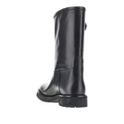 Gucci Leather boots with Web intarsia