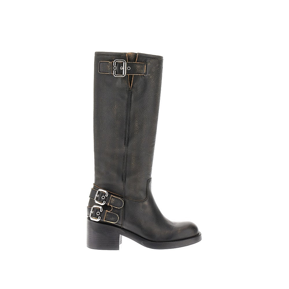 Chloé 'Dakota' grained leather boots