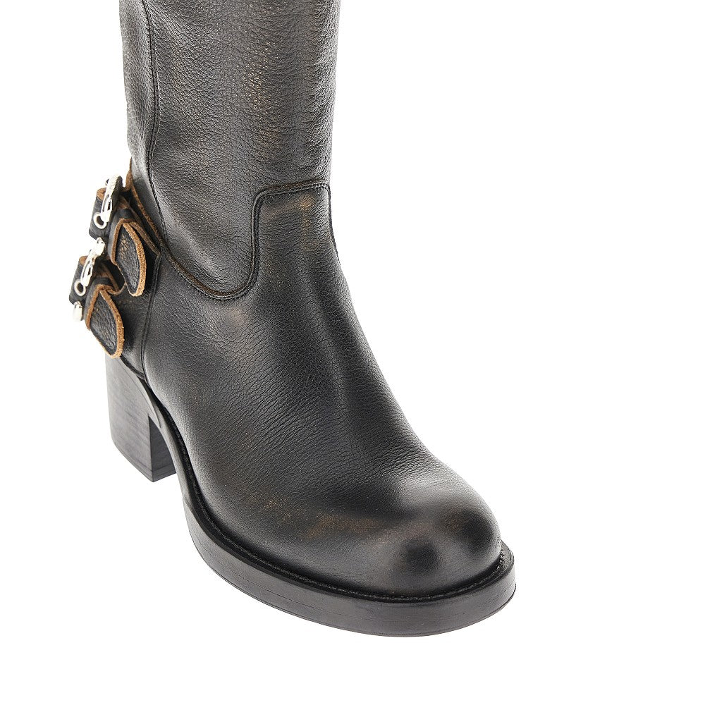 Chloé 'Dakota' grained leather boots